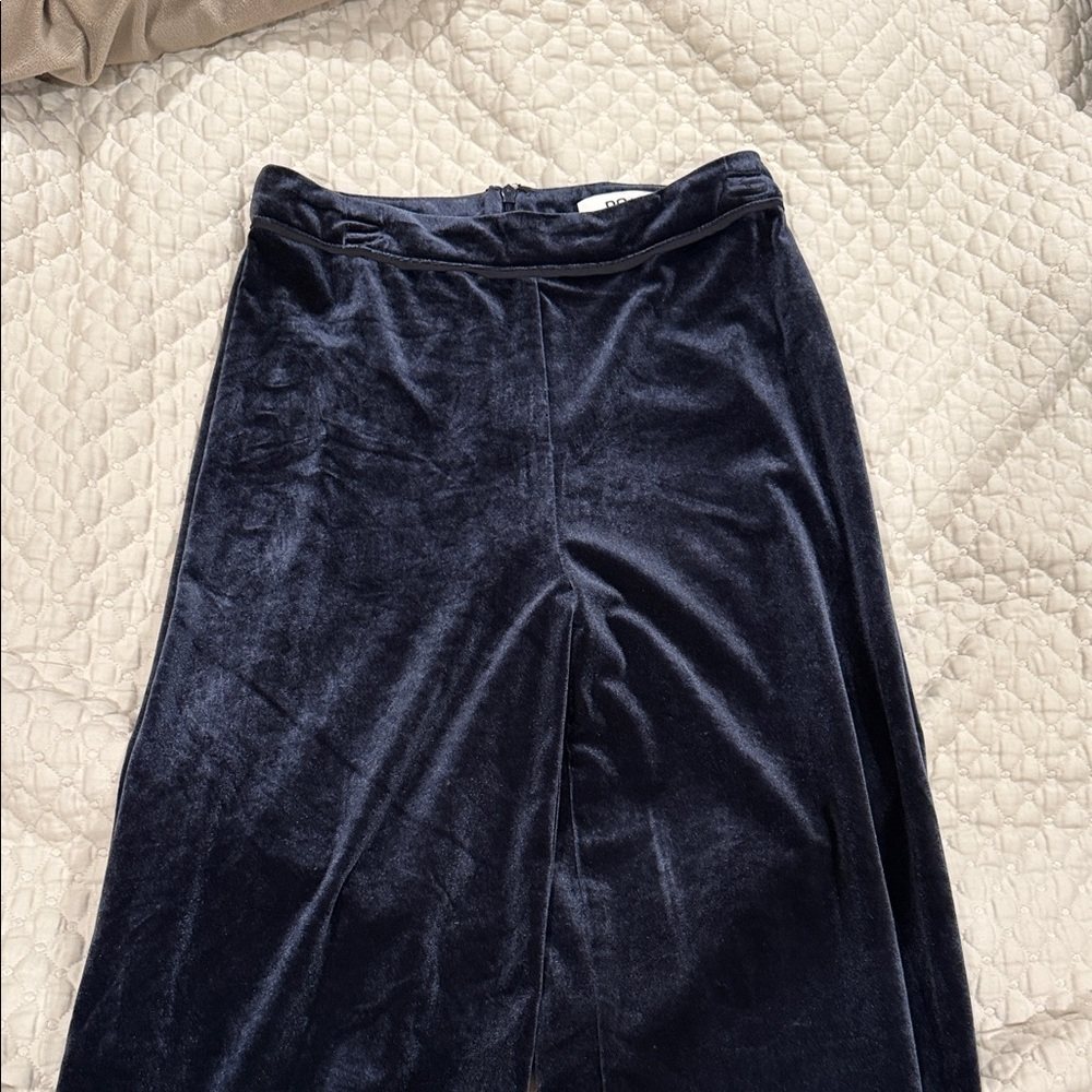 Women’s Navy Velvet Pants